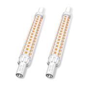 Generico R7S 118mm Lampadina LED 10W J118 Riflettore Lineare Luce Bianco Freddo 6000K 60W R7S Lampadina Alogena di Ricambio 12 * 118mm Lampadine LED Slim LED Spotlight,Warm White