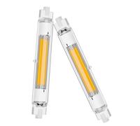 Generico R7S 78mm LED Lampadina10w Dimmerabile, 220V R7S 78mm tipo-E T3 10W Equivalente a 100W Lampada Alogena, LED COB e 3000K Bianco Natural 1000LM Sfarfallio, Illuminazione Fascio 360°, 2pcs