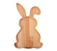 Genérico Rabbit Charcuterie Board - Wooden Easter Rabbit Shaped Cooked Food Board | Easter Serving Platter, Funny Kitchen Chopping Boards For Cheese And Food, Spring Holiday Housewarming