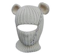 Generico Rabbit Ear Hat Autumn And Winter Neck Knitted Hat (White One Size)
