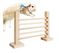 Generico Rabbit Exercise Obstacle, Wooden Bunny Agility Equipment, Small Animal Toy with Adjustable Height for Ferret Chinchilla Indoor Outdoor Pet Habitat