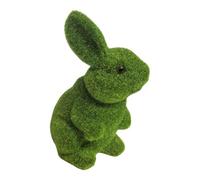 Generico Rabbit Figurine - Easter Bunny Decorations | Flocked Animal Statue,Spring Tabletop Ornament, White Realistic Bunny For Shelf, Mantel, Farmhouse, Cabinet, Home Living Room Centerpiece