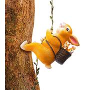 Generico Rabbit Garden Statue - Animal Figurines Ornament | Climbing Rabbit Sculpture | Easter Decorations, Bunny Decor | Rabbits Collectible Figurines for Yard, Lawn, Patio