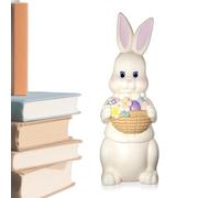 Generico Rabbit Ornament 20cm - Bunny Ceramic Statue | Resin Decorative Figurine - Indoor Outdoor Display | Easter Garden Home Decor Cute Animal Sculpture Gift