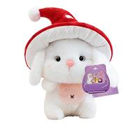 Genérico Rabbit Plush - Cute Easter Bunny Toy | Soft Stuffed Doll with Mushroom Hat, Adorable Gift For Kids, Boys & Girls, Nursery, Home, Desk, Divano, Bed, Playroom, Car, Easter, Birthday
