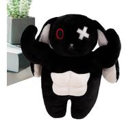 Generico Rabbit Plush, Muscle Bunny Toy, 11.81x5.91x4.72 Inches Scary Standing Doll, Huggable Soft Pillow for Boys Girls Women Adults Kids Sleeping Sofa Bedside Desk Shelf and Cozy Display Use