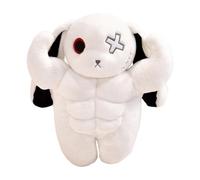 Generico Rabbit Plush, Scary Muscle Bunny, Standing Soft Toy, Bold Cartoon Design with Huggable Cushion Texture for Sleeping, Bedside, Desk, Shelf, Car, Christmas, 11.81x5.91x4.72 Inches