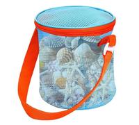 Generico Raccogli-Conchiglie | 2 Pezzi Sacca Porta Giocattoli Da Sabbia Con Tracolla Regolabile,Grande Borsa a Conchiglia Marina,per Mare Spiaggia Vacanza Campeggio Piscina Viaggio