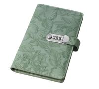 Generico Raccoglitore budget portatile, risparmio versatile, taccuino budget con lucchetto, organizer finanziario compatto pelle, diario dei soldi con look elegante, pianificatore di spese per amici