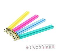 Generico Rack Mahjong - rack Mahjong con spacciatori | piastrelle | Multicolor Clear Holder | Moderno supporto per piastrelle americano | Set di 4 vassoi di piastrelle acriliche |