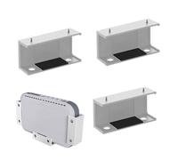 Generico Rack per laptop sotto la scrivania,Organizer portaoggetti scrivania scaffale - Organizer multifunzionale con viti, antigraffio TV Box, laptop, via cavo, tablet, modem