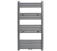 Generico Radiatore Centrale Portasciugamano Dritto Grigio 600 x 1160 mm,Grigio,14.2kg,141892