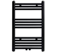 Generico Radiatore Centrale Portasciugamano Dritto Nero 500 x 764 mm,Nero,6.3kg,141905