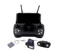 Generico Radiocomando T12, Compatibile Con DJI, R12 | 12 canali, ricevitore R12 e camera per elicottero, ala fissa, quadricottero, auto o barca(T12 With Mini Camera)