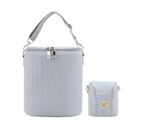 Generico Raffreddatore Per Biberon Per Bambini - Portatile, Isolato, Con Maniglia | Borsa Per Biberon Per Asilo Porta Latte Materno | Poliestere, Foglio Di Alluminio, Leggero 200 G, 7,09x3,94x7,87