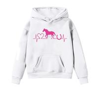 Generico Ragazze Felpa con Cappuccio Manica Lunga,Felpa Leggera da Bambine Hoodie Autunnale Casual Abbigliamento per Autunno Giacca alla Moda Taglia Comfort e Calore Inverno