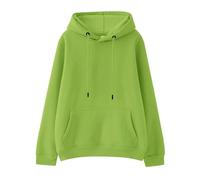 Generico Ragazze Felpa con Cappuccio Manica Lunga,Felpa Leggera da Bambine Pullover Ampia a Maniche Lunghe Solid Color/Print Moda per lescenti 2-13 Anni Invernale