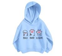 Generico Ragazze Felpa con Cappuccio Manica Lunga,Felpa Senza Girocollo Pullover Ampia a Maniche Lunghe Casual Scuola Cappotto Ultra Morbida Oversize per Bambine e 4-15 Anni