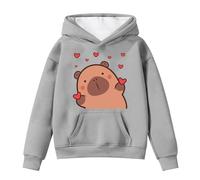 Generico Ragazze Felpa con Cappuccio Manica Lunga Leggera da Bambine Top Teenager Classics Felpe Ragazza Elegante Lunghe Solid Color/Print per Adolescenti Regalo 2-13 Anni Invernale