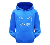 Generico Ragazze Felpa con Cappuccio Manica Lunga Leggera da Bambine Top Teenager Classics Felpe Ragazza Elegante Lunghe Cappotto Homewear per Bambini Ultra Morbida Oversize 2-13 Anni Invernale