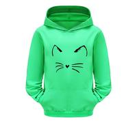 Generico Ragazze Felpa con Cappuccio Manica Lunga Leggera da Bambine Top Teenager Classics Felpe Ragazza Elegante Lunghe Cappotto Homewear per Bambini Ultra Morbida Oversize 2-13 Anni Invernale