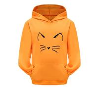 Generico Ragazze Felpa con Cappuccio Manica Lunga Leggera da Bambine Top Teenager Classics Felpe Ragazza Elegante Lunghe Cappotto Homewear per Bambini Ultra Morbida Oversize 2-13 Anni Invernale