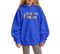 Generico Ragazze Felpa con Cappuccio Manica Lunga Maniche Lunghe per Bambini Pullover Ampia Accogliente Graziosa Giacca alla Moda Taglia Hoodie Comfort e Calore 2-13 Anni Invernale