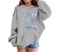 Generico Ragazze Felpa con Cappuccio Manica Lunga Sportivo Bambina Leggero Autunno Inverno Felpe Sweatshirt Calda per Sportswear Divertenti Pullover lescenti Regalo 2-13 Anni Invernale