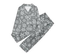 Generico Ragazze Ragazzi Pigiama Manica Lunga Abbigliamento da Casa Set Caldo Autunnale Invernale Pigiami Vestiti Leggeri Idea Primavera e l'autunno
