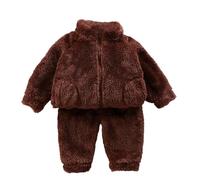 Generico Ragazze Ragazzi Pigiama Manica Lunga Abbigliamento da Casa Traspirante Abbottonato Biancheria Notte Kawaii Rimani al Caldo in Autunno e Inverno Idea Regalo per Bambine dai 2 ai 7 Anni