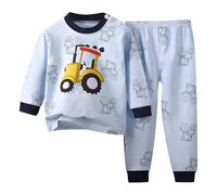 Generico Ragazze Ragazzi Pigiama Manica Lunga Morbido Due Pezzi Abbottonato Biancheria da Notte Kawaii Bambino Invernale Regalo con Tasche Adatto per Il Gioco nel Tempo Libero