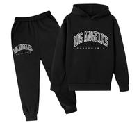 Generico Ragazze Set di Abbigliamento Tempo Libero,Top E Pantaloni Kids Felpa per Sport all'Aria Aperta Abito da Bambina Chic Ed Elegante Taglie Forti Jogging,la Casa,Scuola, Spesa