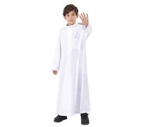 Generico Ragazzi Jubba Thobe, Bambini Abaya Caftano, Maniche Lunghe Abaya-Kaftan,Vestiti di Preghiera Musulmani Lunghe Abiti Hijab Abayas Arabo Thobe Kurta Dishdasha Eid Vestiti