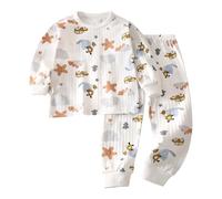 Generico Ragazzi Ragazze Pigiama Manica Lunga,Abbigliamento da Casa Traspirante Caldo Carino Rimani al in Autunno e Inverno Unisex Bambini per Adolescenti, 1 a 12 Anni