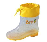 Generico Ragazzo E Ragazza Stivaletti,Scarpe in Gomma Acqua Impermeabile Leggero Confortevole Comodi Impermeabili Stivali Bambina Colorati Antipioggia Adolescenti Ragazze 4-12 Anni