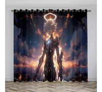 Generico Ragazzo Tenda Porta Bello Tende Grandi, Tende Oscuranti Stampate in 3D, Confezione da 2,Isolanti Termiche in Microfibra per Finestre e Cucine Interne ed Esterne