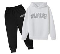 Generico Ragazzo Tuta In Felpa Sportiva Completo T Shirt Pantalone Multi Colore Bambino Ragazzi Top E Pantaloni Kids Ragazze Abbigliamento Set Bambini Inverno Di Felpe 3-15 Anni