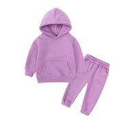 Generico Ragazzo Tuta in Felpa Sportiva Felpata Jogging Ginnastica da Calcio Top+Pantalone per Ragazzi Primavera Completo Set Taglie Forti Autunno Inverno Regalo