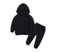 Generico Ragazzo Tuta in Felpa Sportiva Felpata Jogging Ginnastica da Calcio Top+Pantalone per Ragazzi Primavera Completo Set Taglie Forti Autunno Inverno Regalo