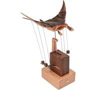 Generico Raggio Manta Cinético in Legno 3D, Scultura Dinamica per Decorazione da Scrivania, Opera d'Arte in Movimento Come Regalo per Adulti e Collezionisti