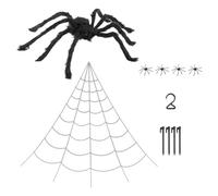 Generico Ragnatela Finta Ragnatela Decorativa Gigante per Giardino