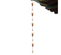 Generico Rain Chains for Gutters - Adjustable 7.5ft Rain Gutter Chains | Garden Sculptures & Statues | Outdoor Decor for Entryway Bathroom Nightstand House Offices Holidays Nursery