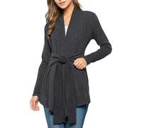 Generico Rain Coat Donna Giubbino 100 Gr Donna Antipioggia 2024 Autumn Hot Women S New Long Sleeved Tied Cardigan Top Giacche Invernali Giubbotto 100 Grammi Black L