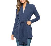 Generico Rain Coat Donna Giubbino 100 Gr Donna Antipioggia 2024 Autumn Hot Women S New Long Sleeved Tied Cardigan Top Giacche Invernali Giubbotto 100 Grammi Blue L