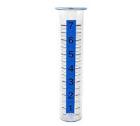 Generico Rain Gauge for Yard - 8 inch Clear PP Rainfall Meter Tube with Large Number Scale | Outdoor Water Measurement Tool for Garden, Farm, Lawn, Balcony, Landscape And Backyard Monitoring Use