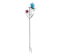 Generico Rain Gauge Outdoor - Butterfly Flower Design Measuring Meter Decor | Backyard Storm Tracking Meter, Garden Precipitation Measuring Device for Outdoor Garden Lawn Yard Deck Patio Fence Farm
