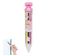 Generico Rainbow Slide Crayon - Quick-Switch Marker, Versatile Tip Set for Creative Journaling, Dynamic Art Instrument, Stationery Item with Wax Composition, Interactive Pen