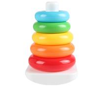Generico Rainbow Stacking Rings Toy Cognitive Sensory Learning Set