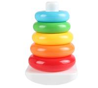 Generico Rainbow Stacking Toy, Educational Ring Tower, Kids Learning Stacker, Color Sorting Rings, Early Childhood Building Toy, Preschool Cognitive Play Set Home Activity Development Kit 301g