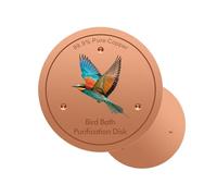 Generico Rame per Bagno,Pulitore Rotondo Naturale - Disco in Rame 10,16 Cm d'Acqua | per Giardino Esterno Cortile Patio Cemento Pietra e Ceramica Fontana Solare Riscaldata